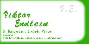 viktor endlein business card